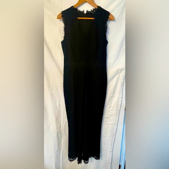 Black lace Rachel Zoe jumpsuit - Picture 1 of 5